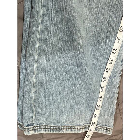 ZD Premium High Rise (Mom) Jeans Size 18 Bootcut Light Wash Denim Jeans 33x31 - Picture 6 of 8